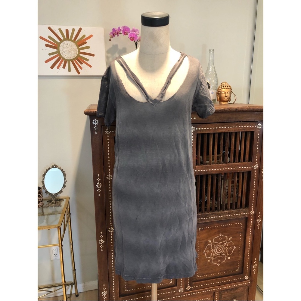 LNA Double Fallon Tee Dress